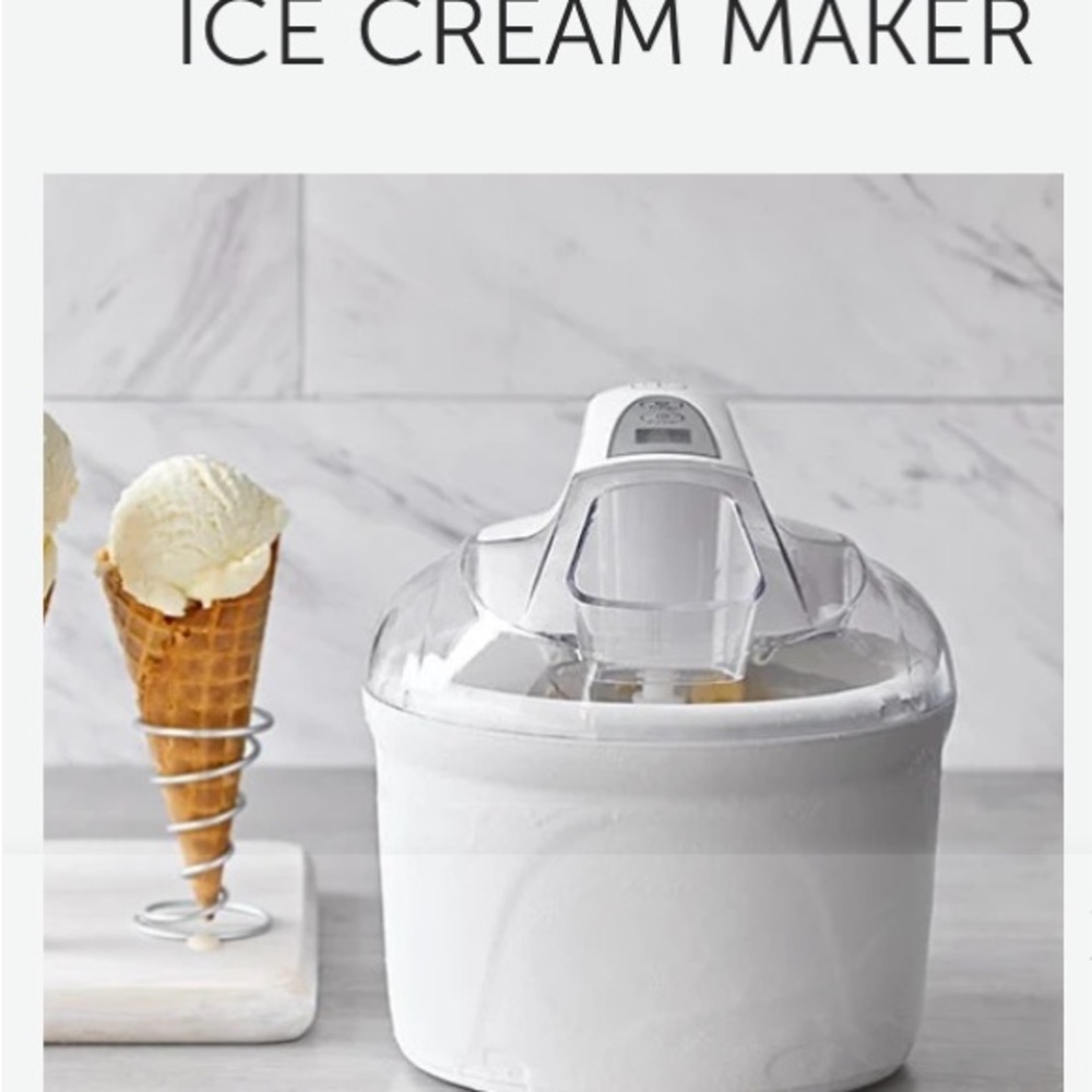 Pampered Chef White Ice Cream Maker